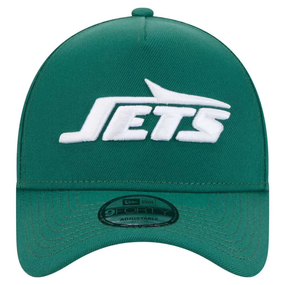 New Era New York Jets A-Frame 9Forty Mens OS Green Adjustable Snap Hat JAX50